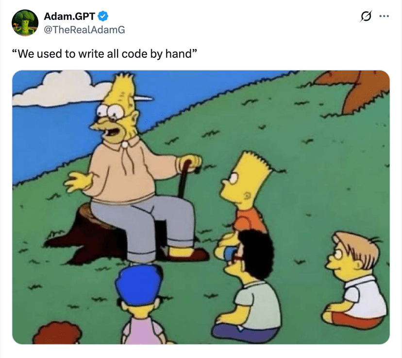 Tweet by @TheRealAdamG