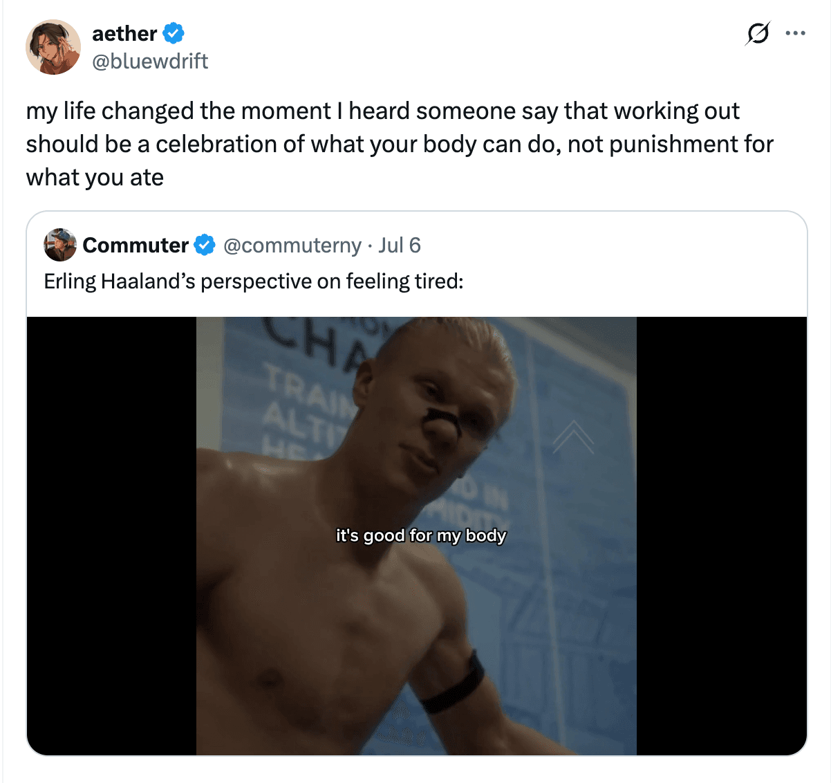 Tweet by @bluewdrift